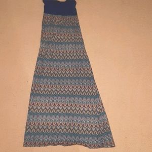 Strapless maxi summer dress